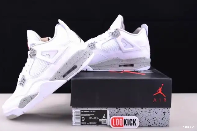Rep TB Retro 4 Jordan (2021) Oreo CT8527-100 White 0618